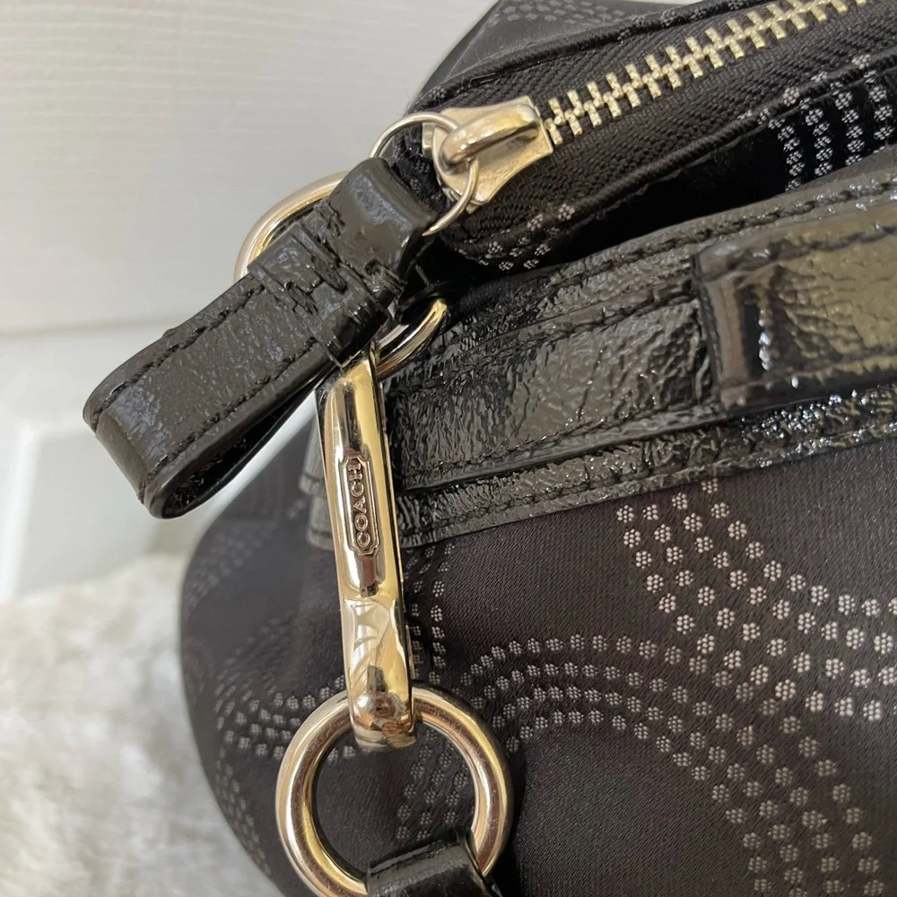 Coach Madison Dotted Op Art Large Sophia Satchel
